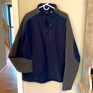 Black Diamond Men’s XL Zip Up Performance Jacket EUC Navy/Slate gray